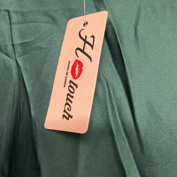 HOTOUCH Womens Midi Skirt High Waisted Solid Satin Dress Zipper Size XSmall - Picture 6 of 7